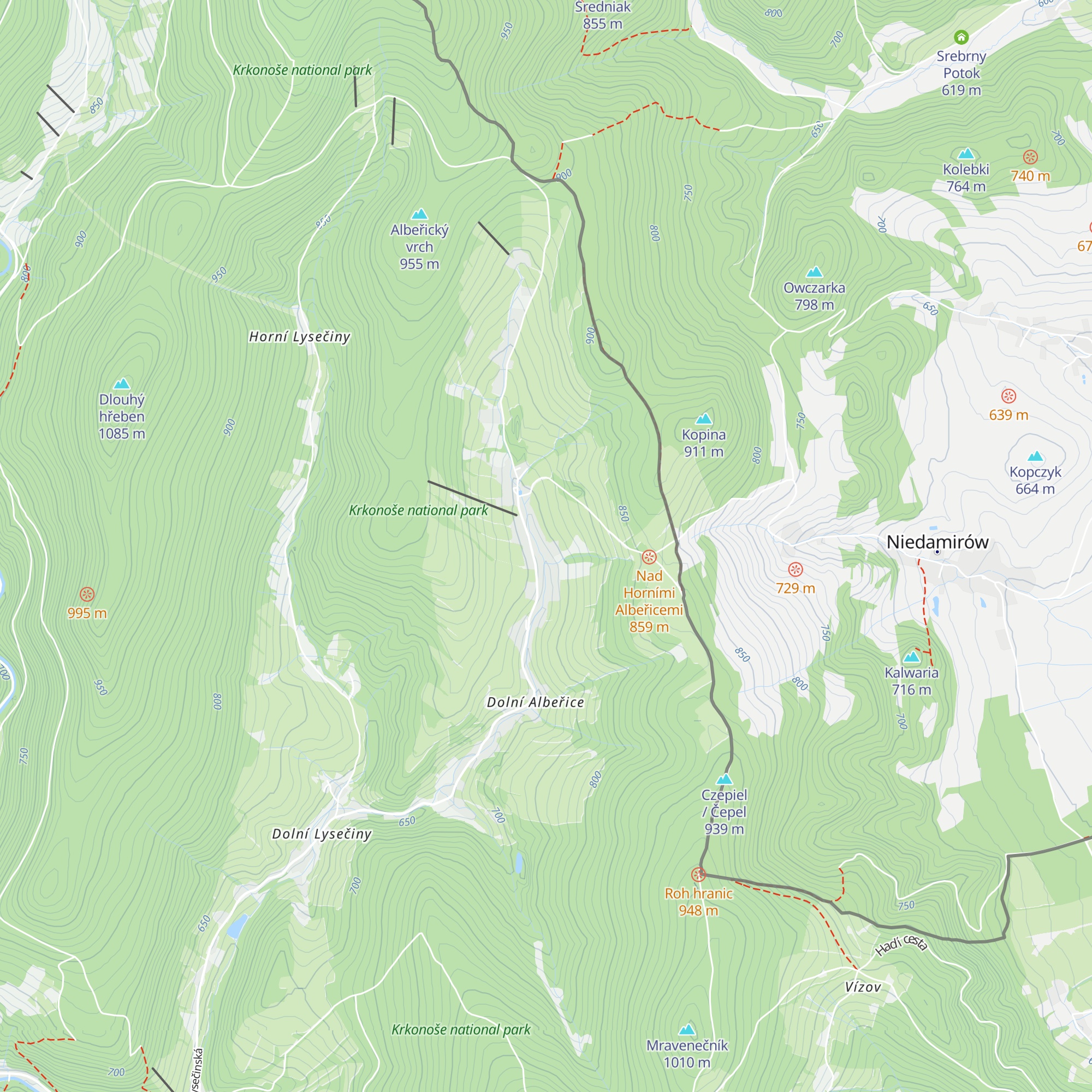 Chata Beata map