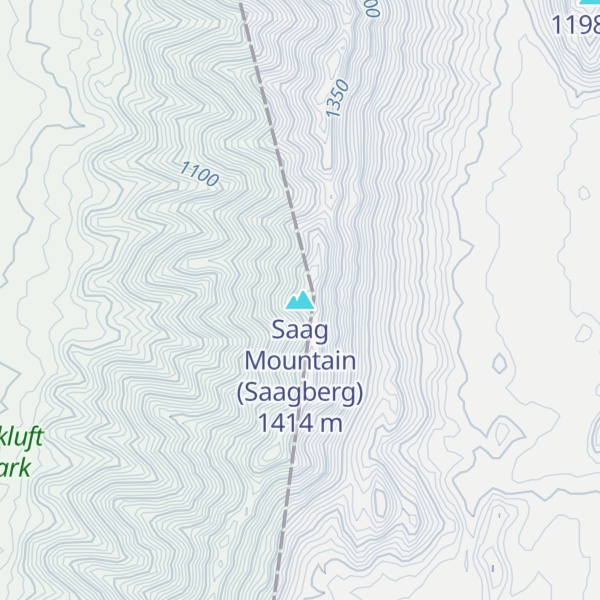 Map of Saag Mountain (Saagberg)