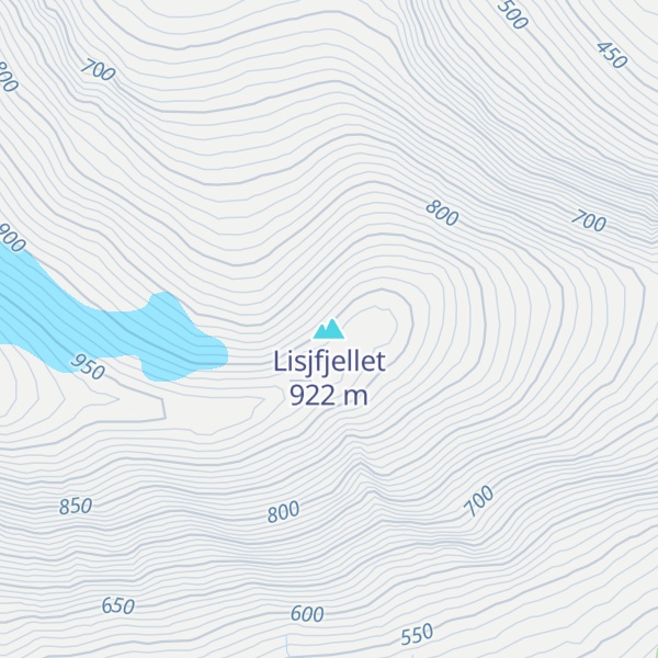 Map of Lisjfjellet