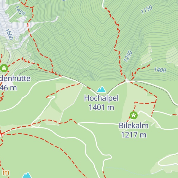 Map of Schutzhütte Baumgartner