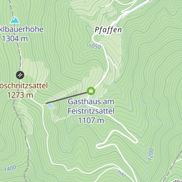 Map of Gasthaus am Feistritzsattel
