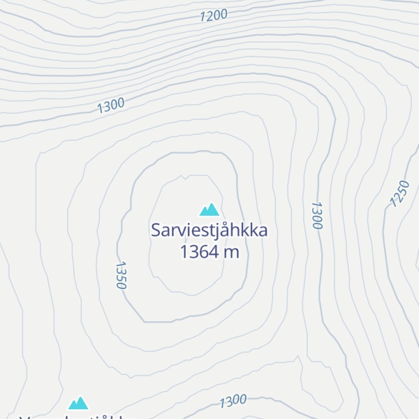 Map of Sarviestjåhkka