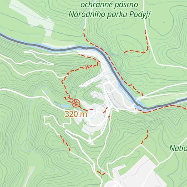 Map of Burg Hardegg