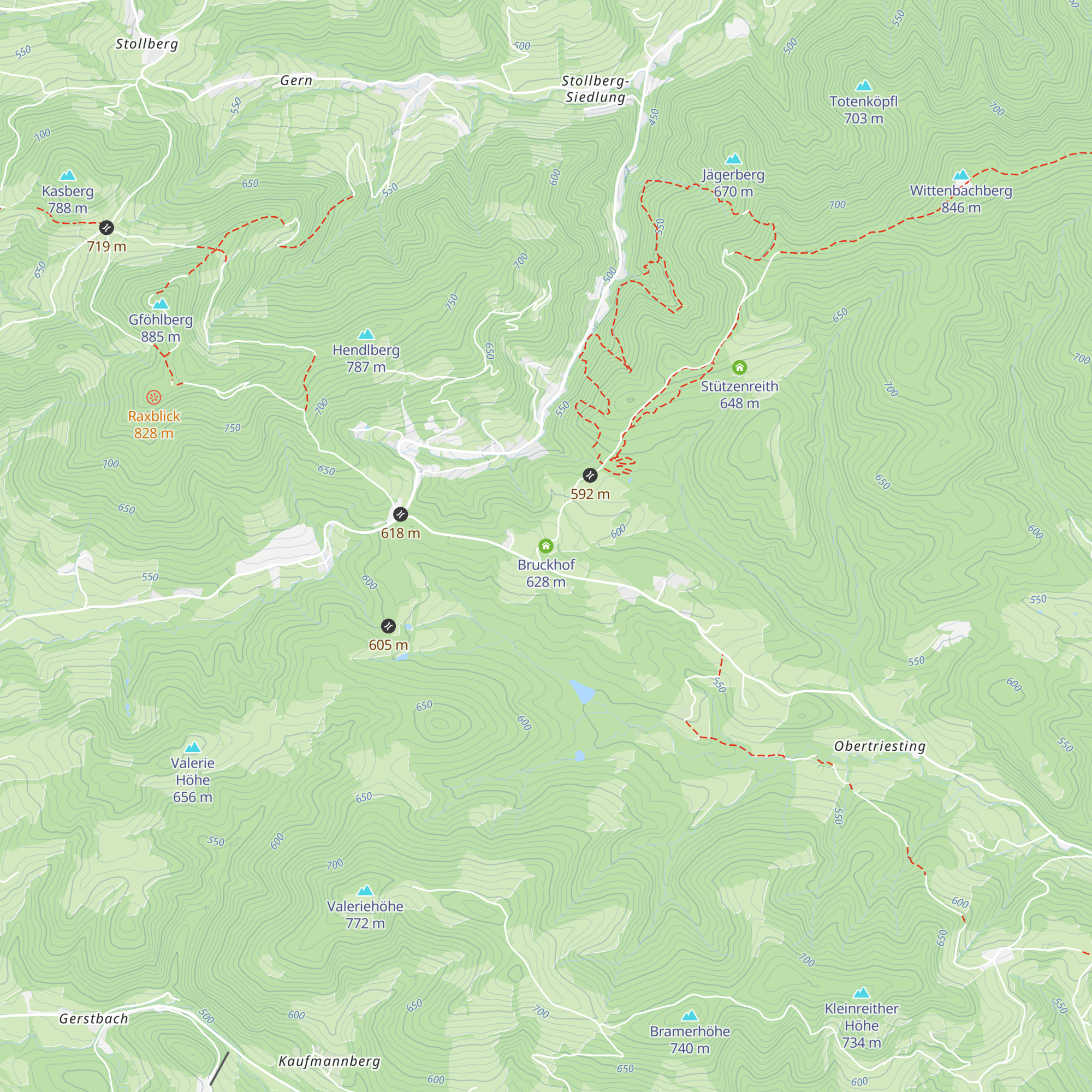 Bruckhof map