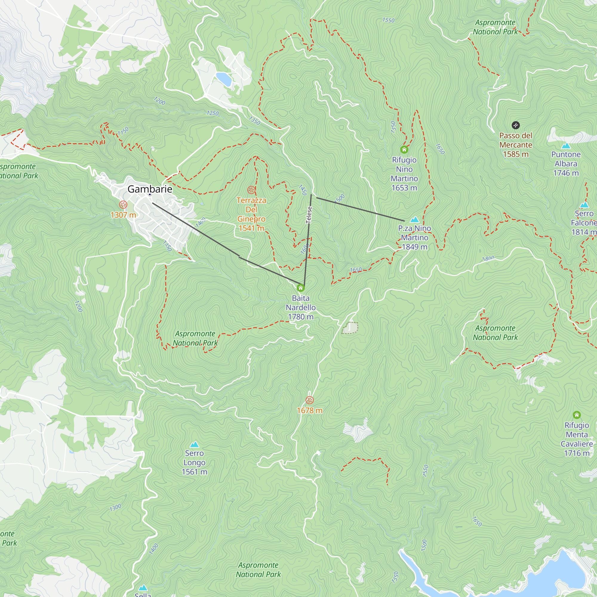 Rifugio Nardello map