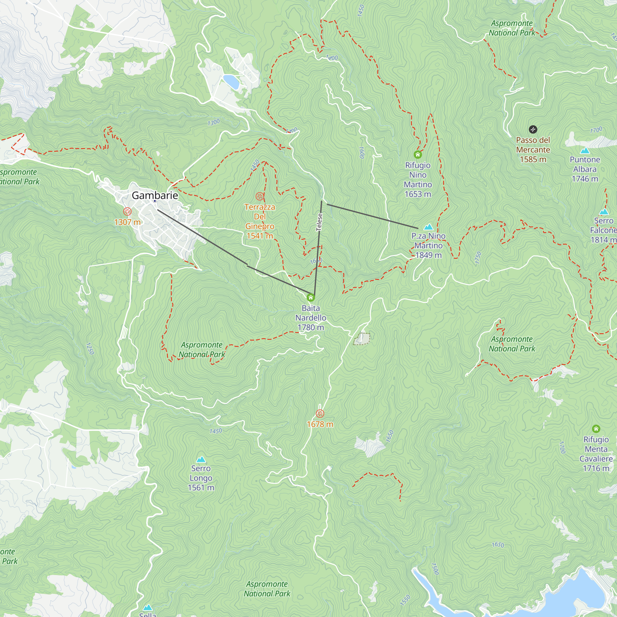 Rifugio Nardello map