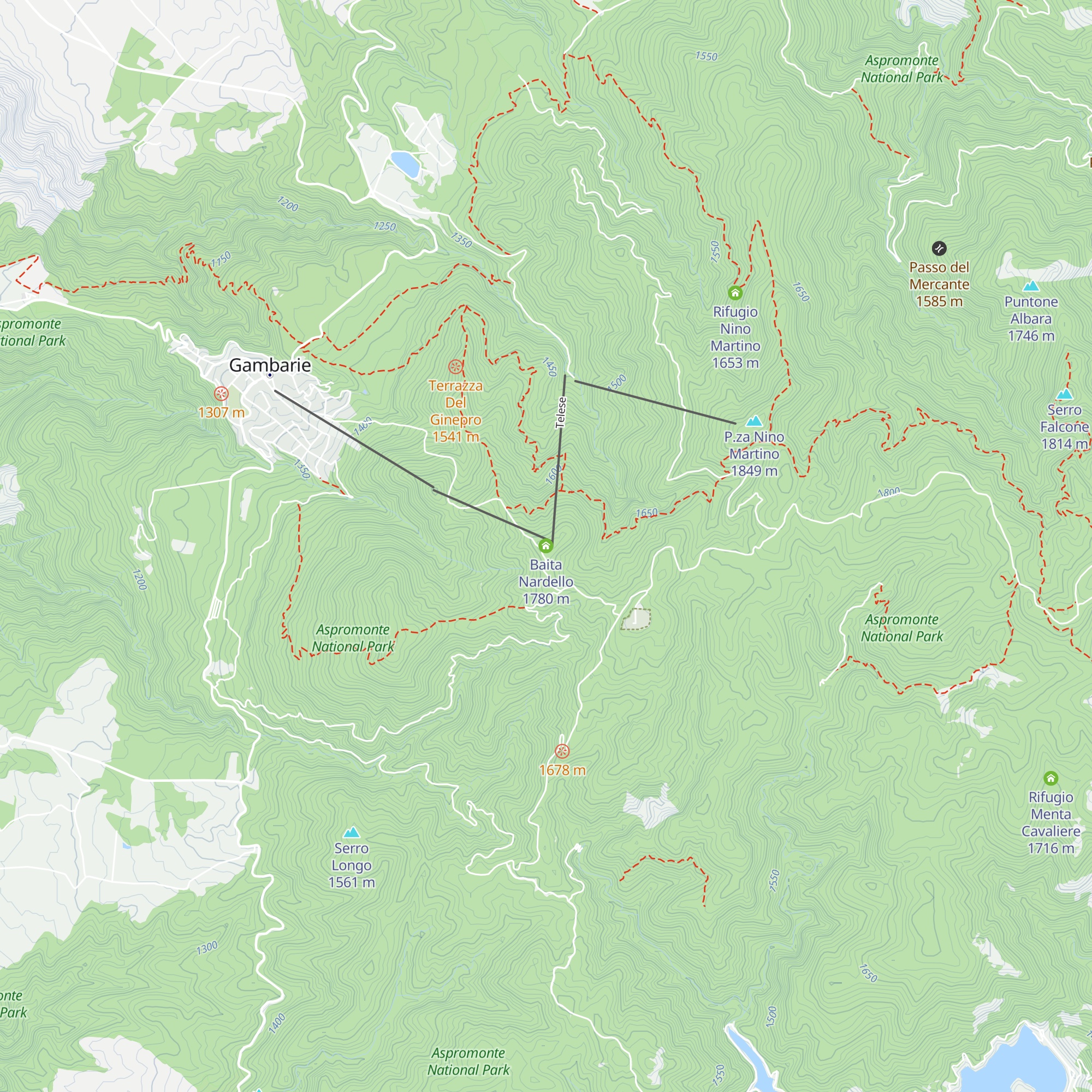 Baita Nardello map