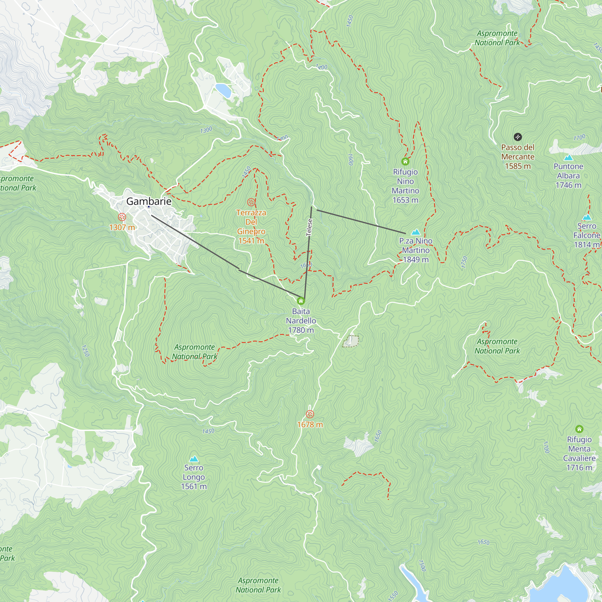 Baita Nardello map