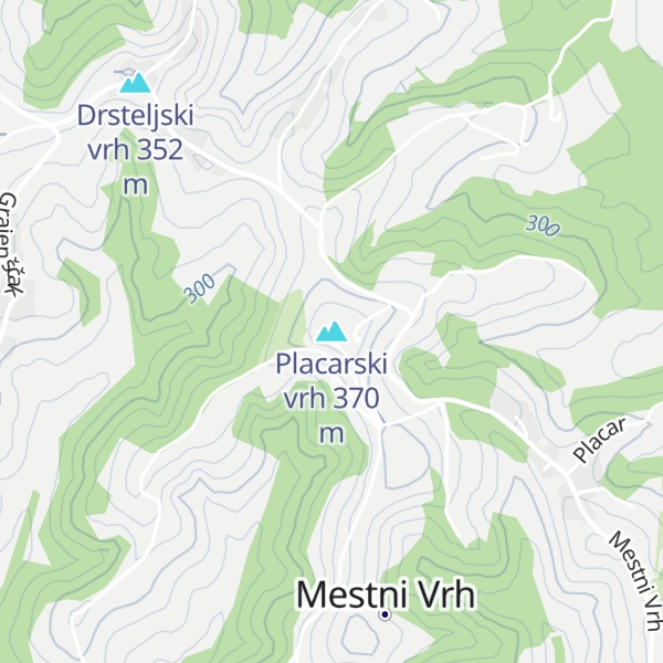 Map of Placarski vrh