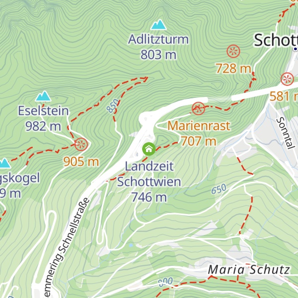 Map of Landzeit Schottwien