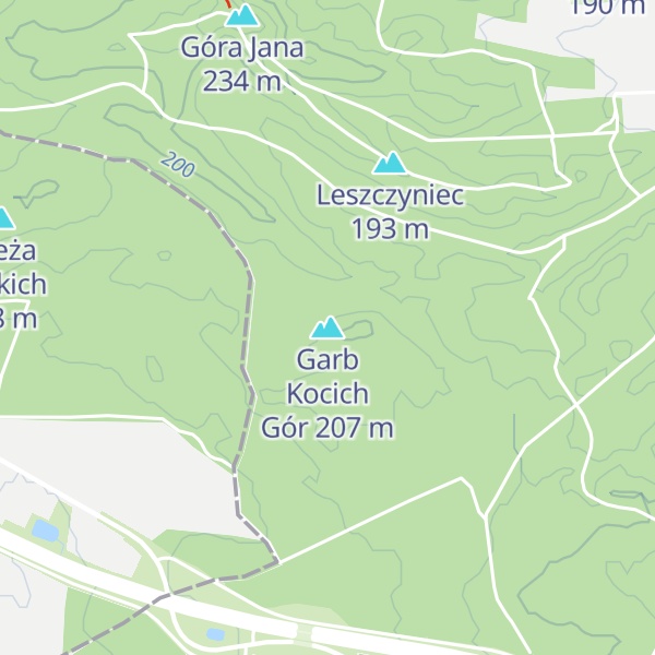 Map of Garb Kocich Gór