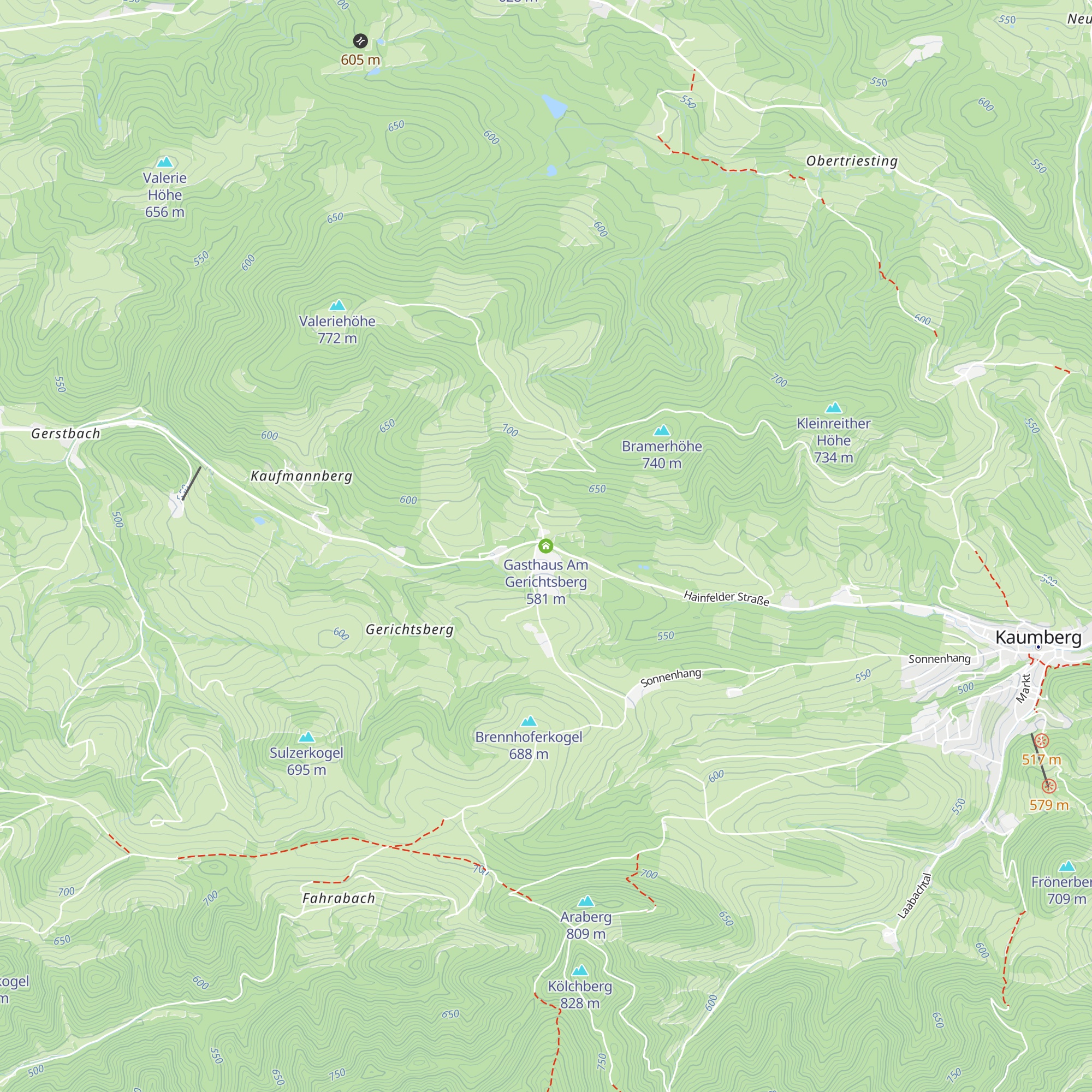 Gasthaus Am Gerichtsberg map