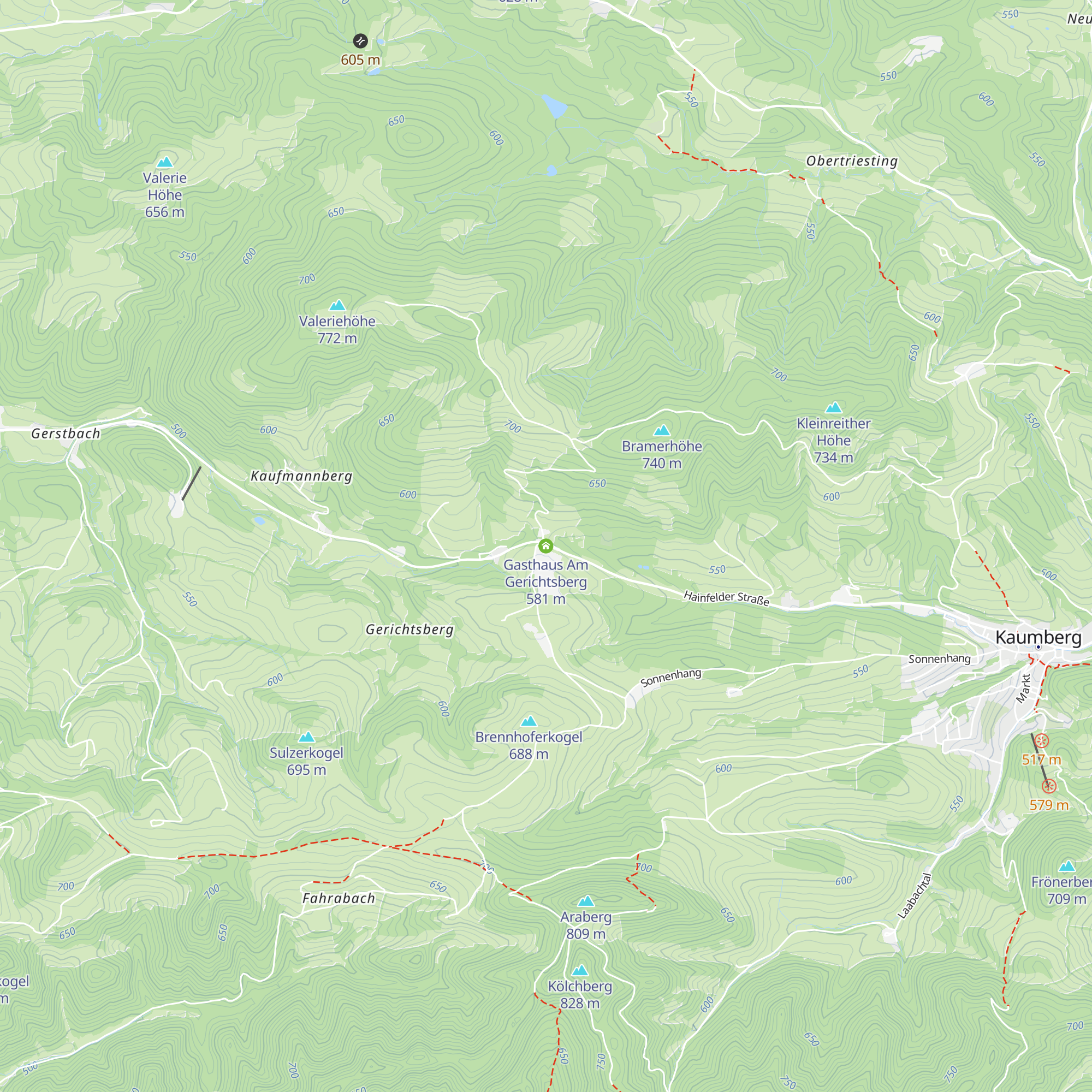 Gasthaus Am Gerichtsberg map