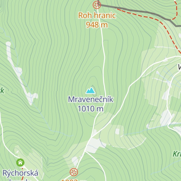 Map of Mravenečník