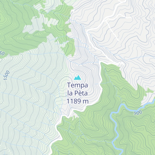 Map of Tempa la Pèta