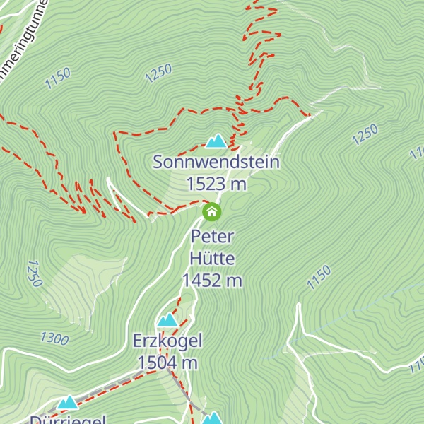 Map of Peter Hütte
