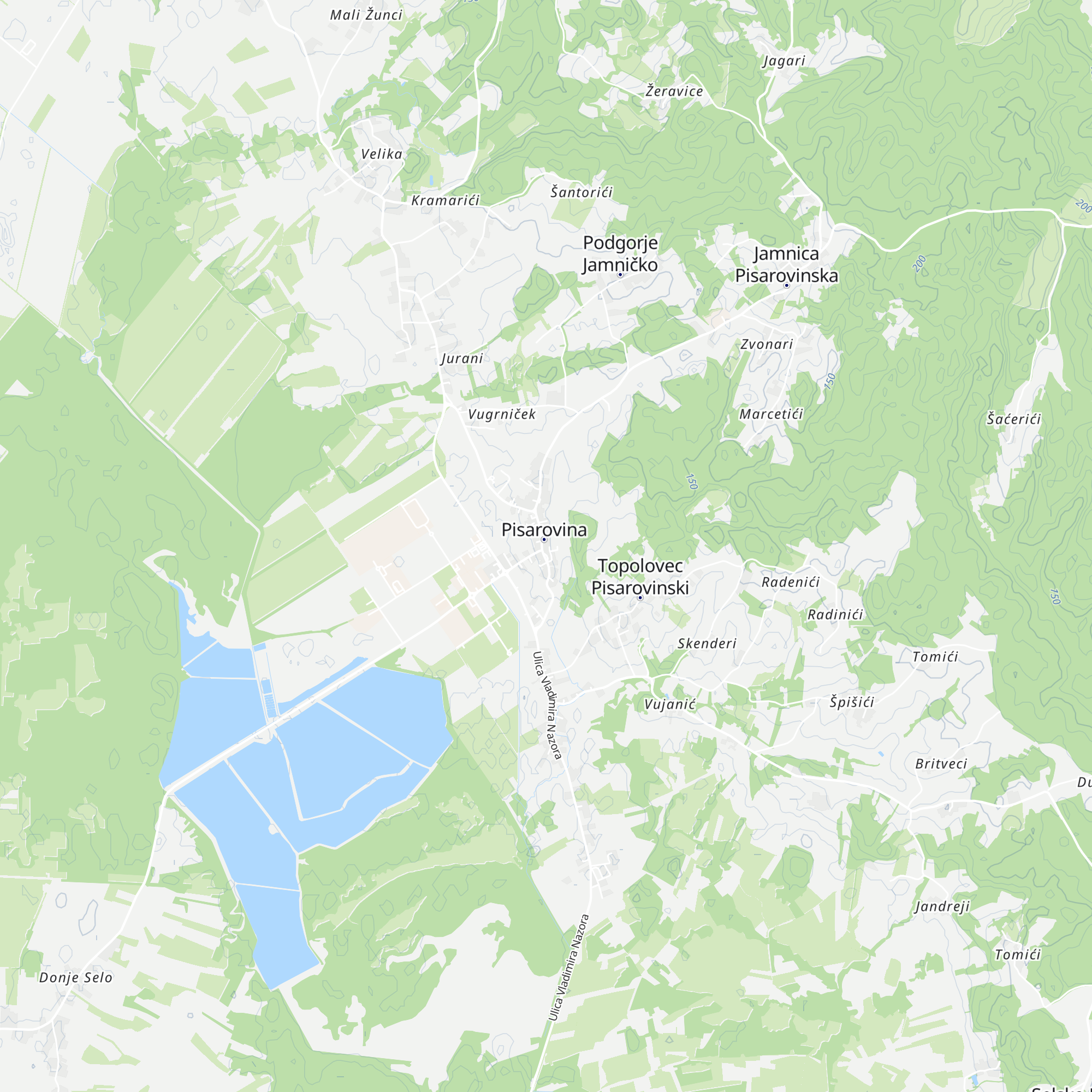 Turistička zajedinca općine Pisarovina map
