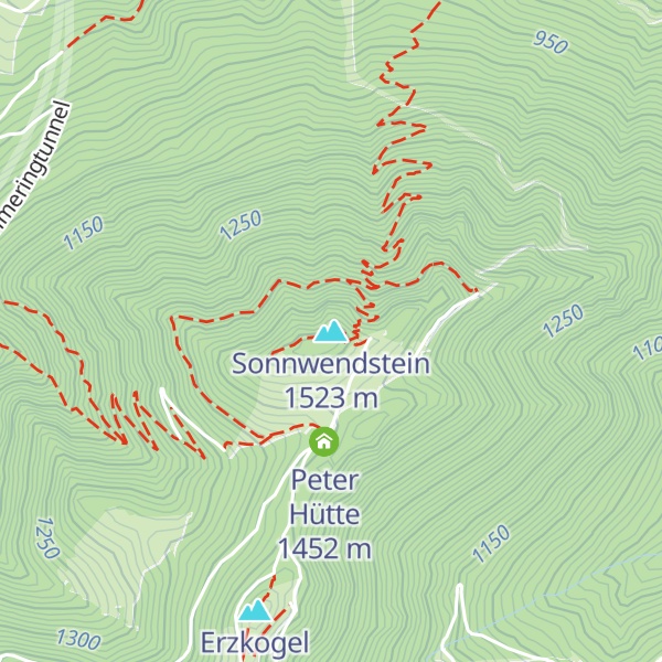 Map of Sonnwendstein