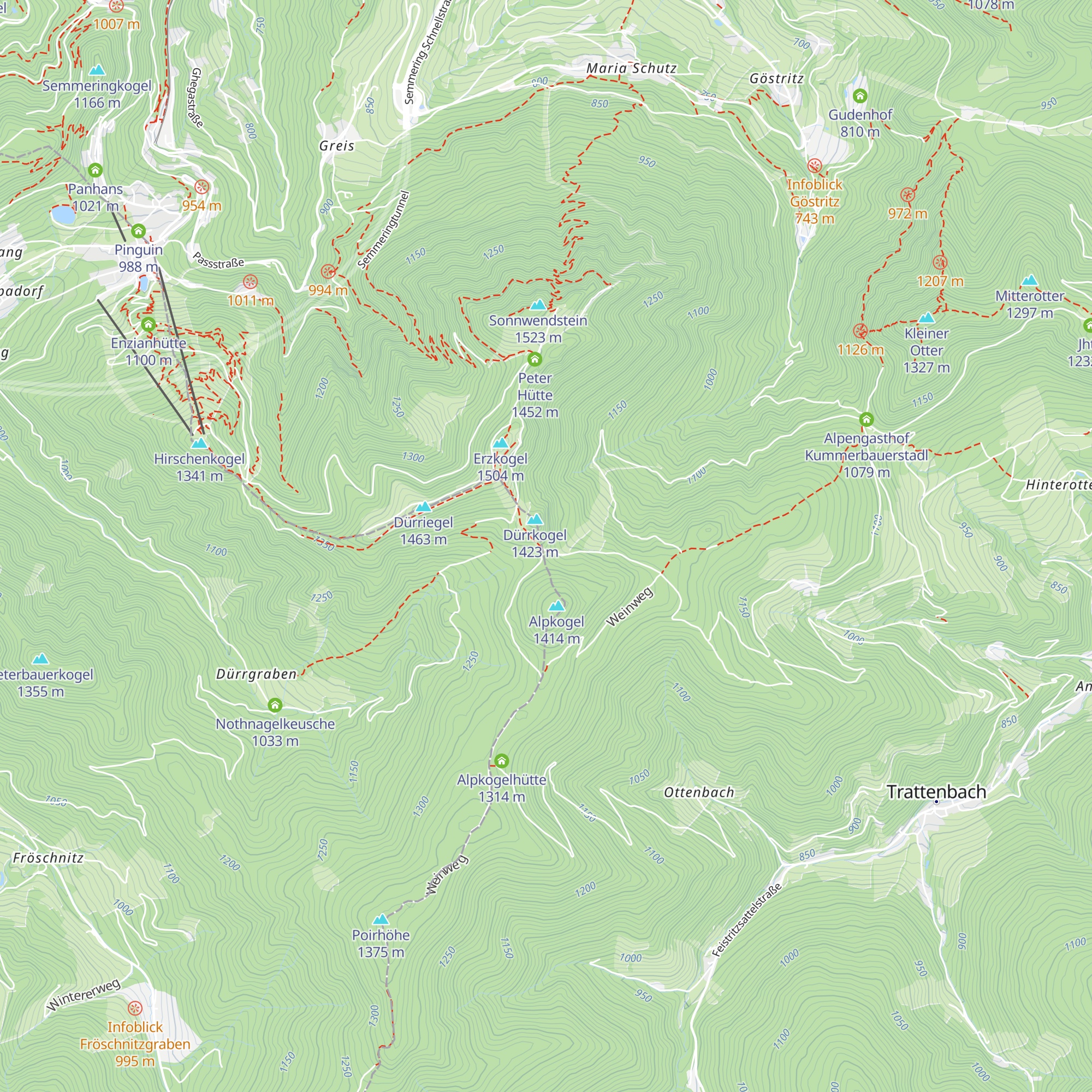 Joe Doppelreiter Hütte map