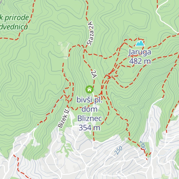 Map of bivši pl. dom Bliznec