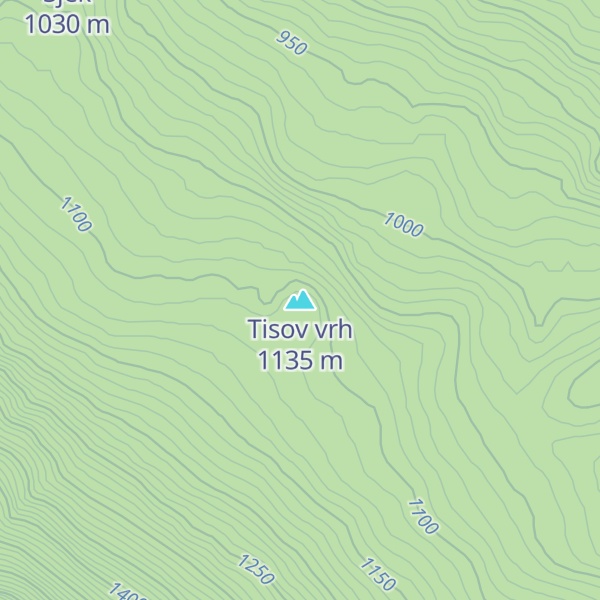 Map of Tisov vrh