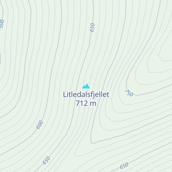 Map of Litledalsfjellet