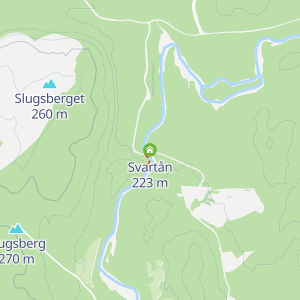 Map of Svartån