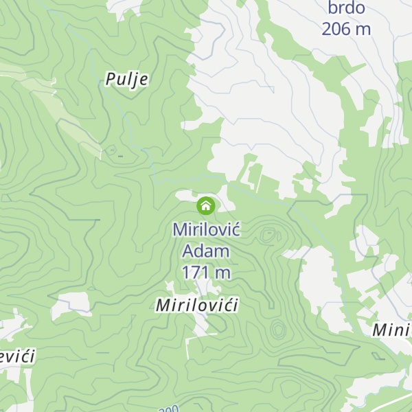 Map of Mirilović Adam