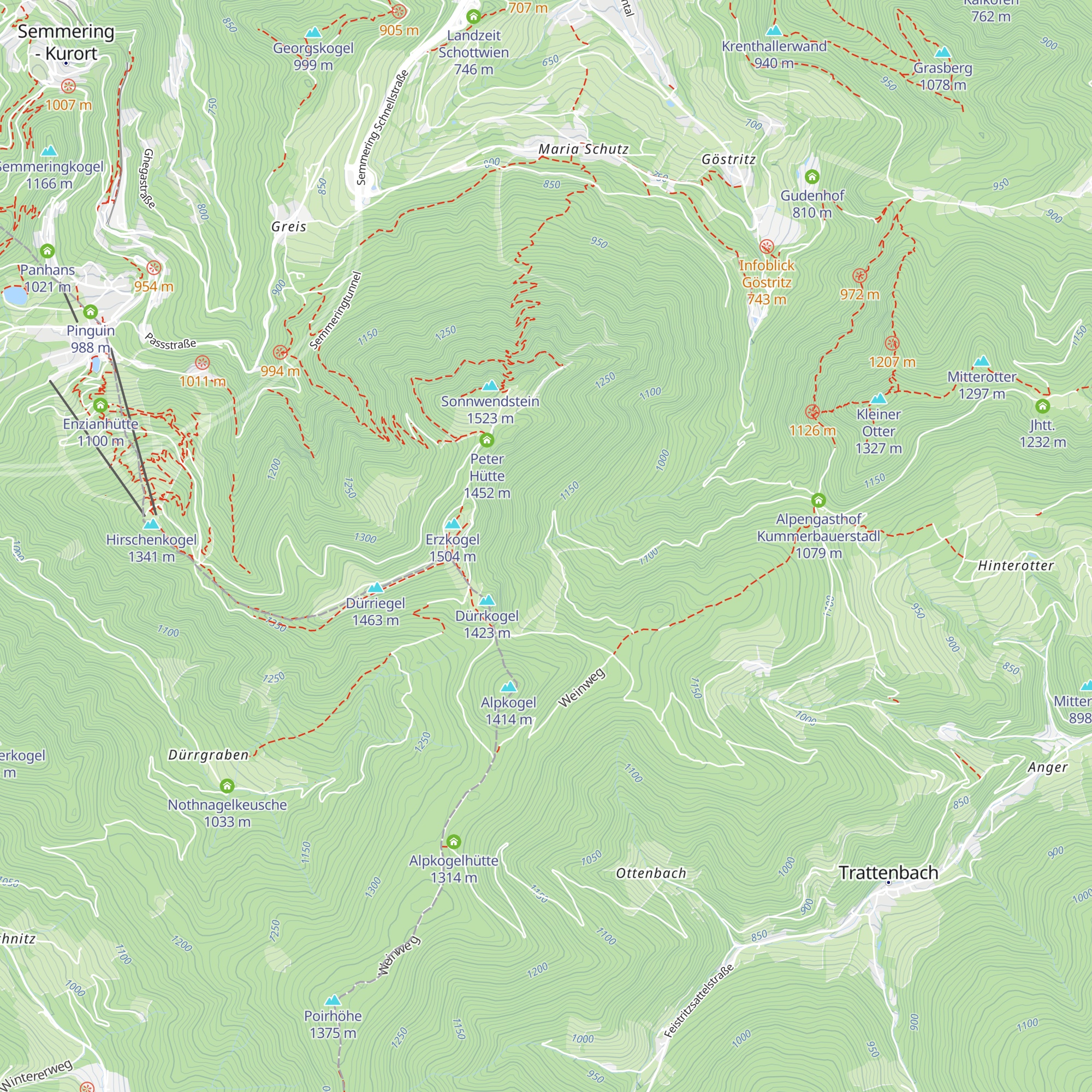Schwarzenberg Hütte map