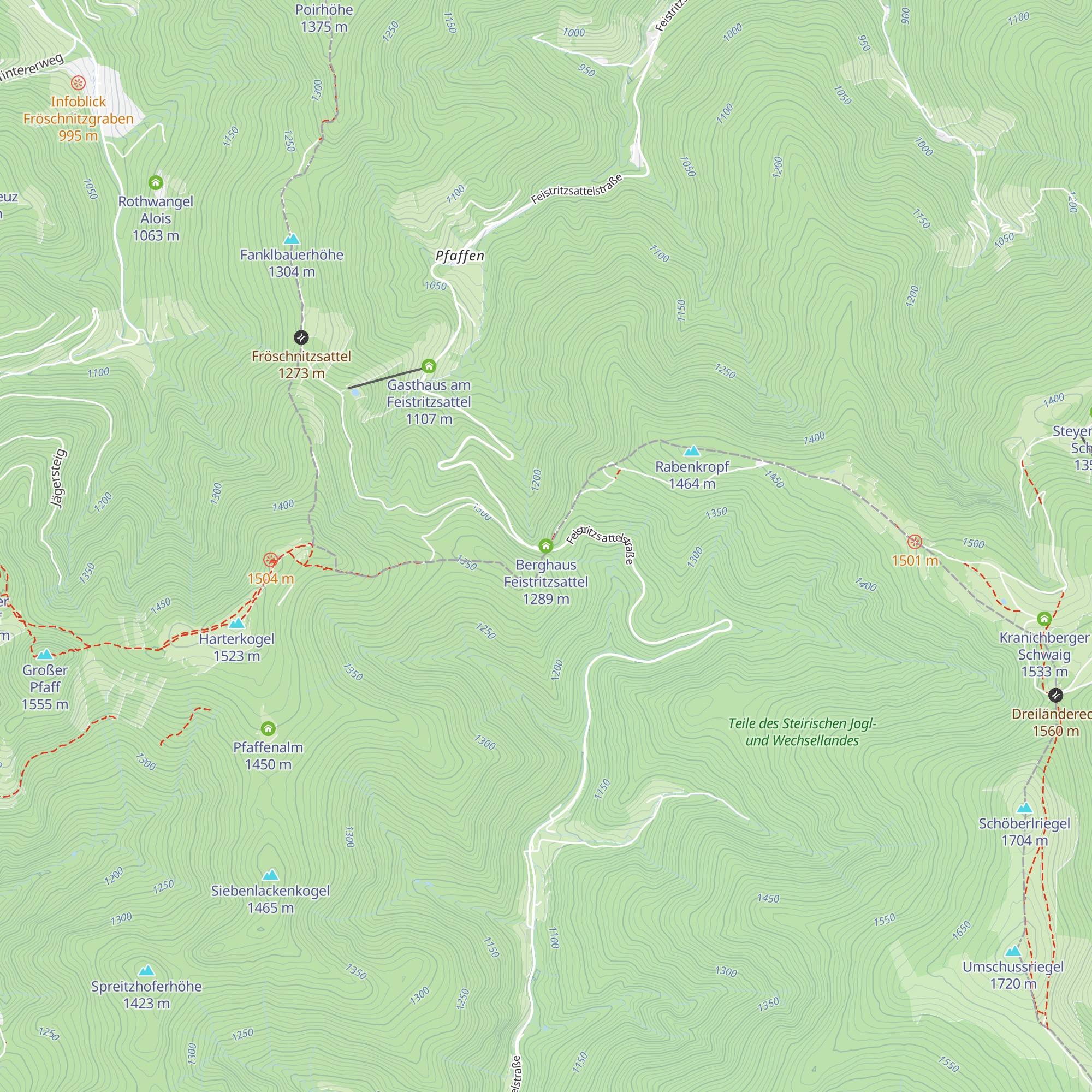 Berghaus Feistritzsattel map