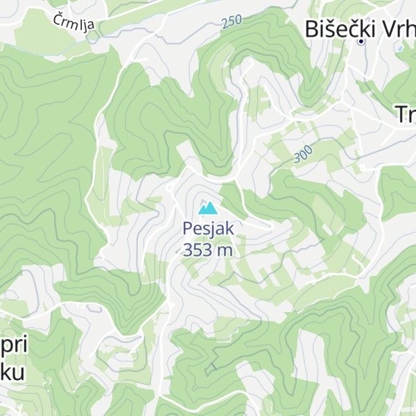 Map of Pesjak