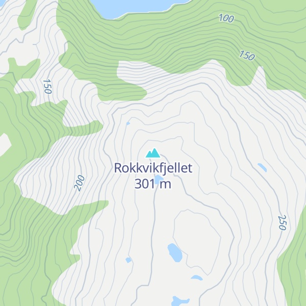 Map of Rokkvikfjellet