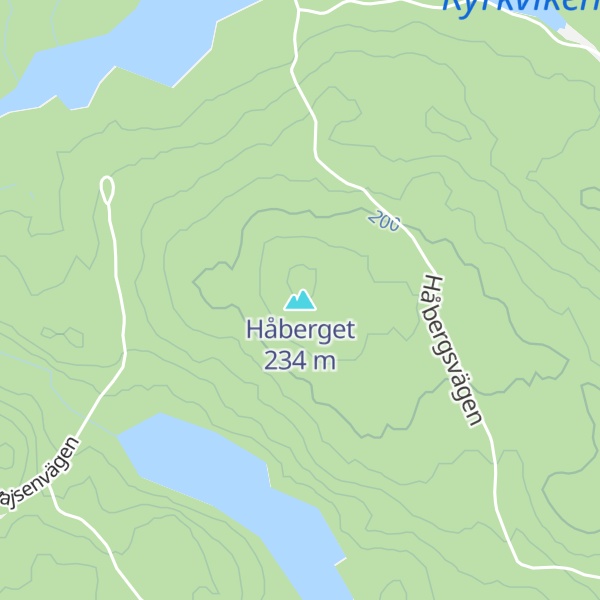 Map of Håberget