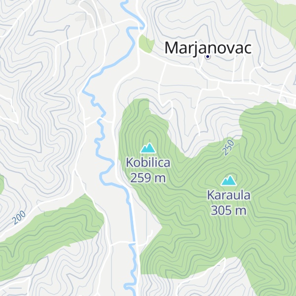 Map of Kobilica