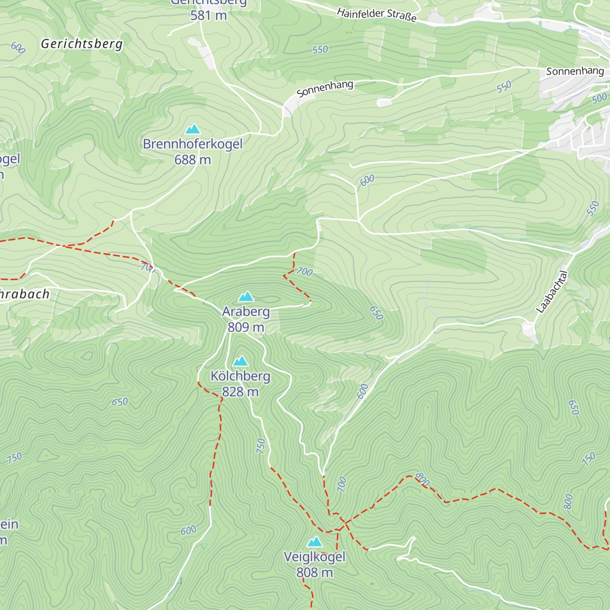 Burgstüberl Araburg map