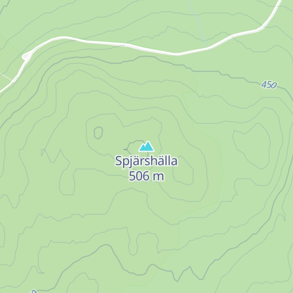 Map of Spjärshälla