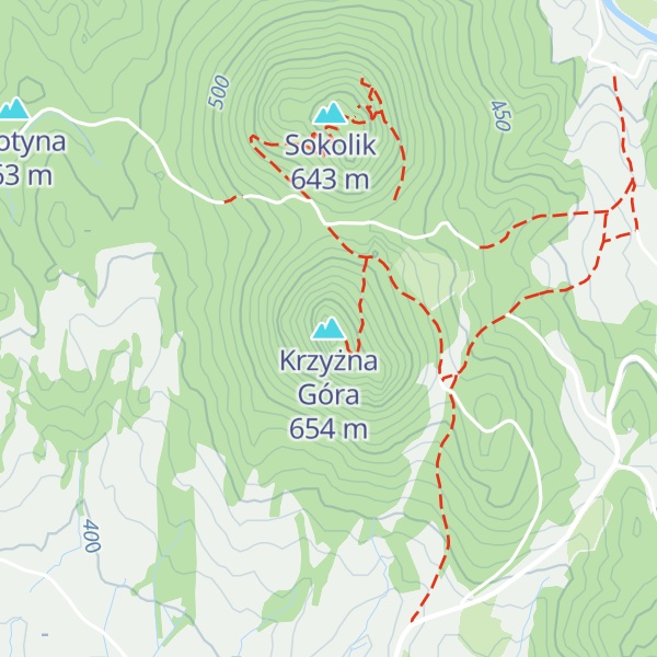 Map of Krzyżna Góra