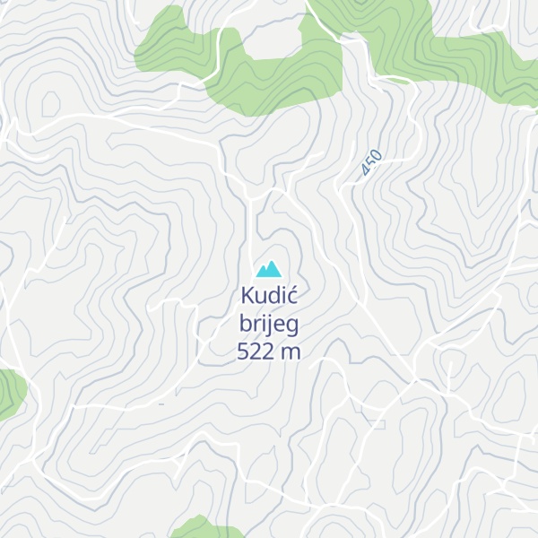 Map of Kudić brijeg
