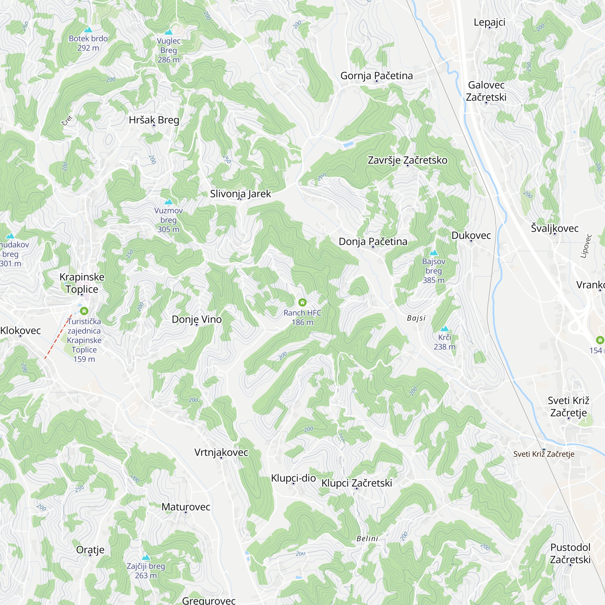 Ranch HFC map