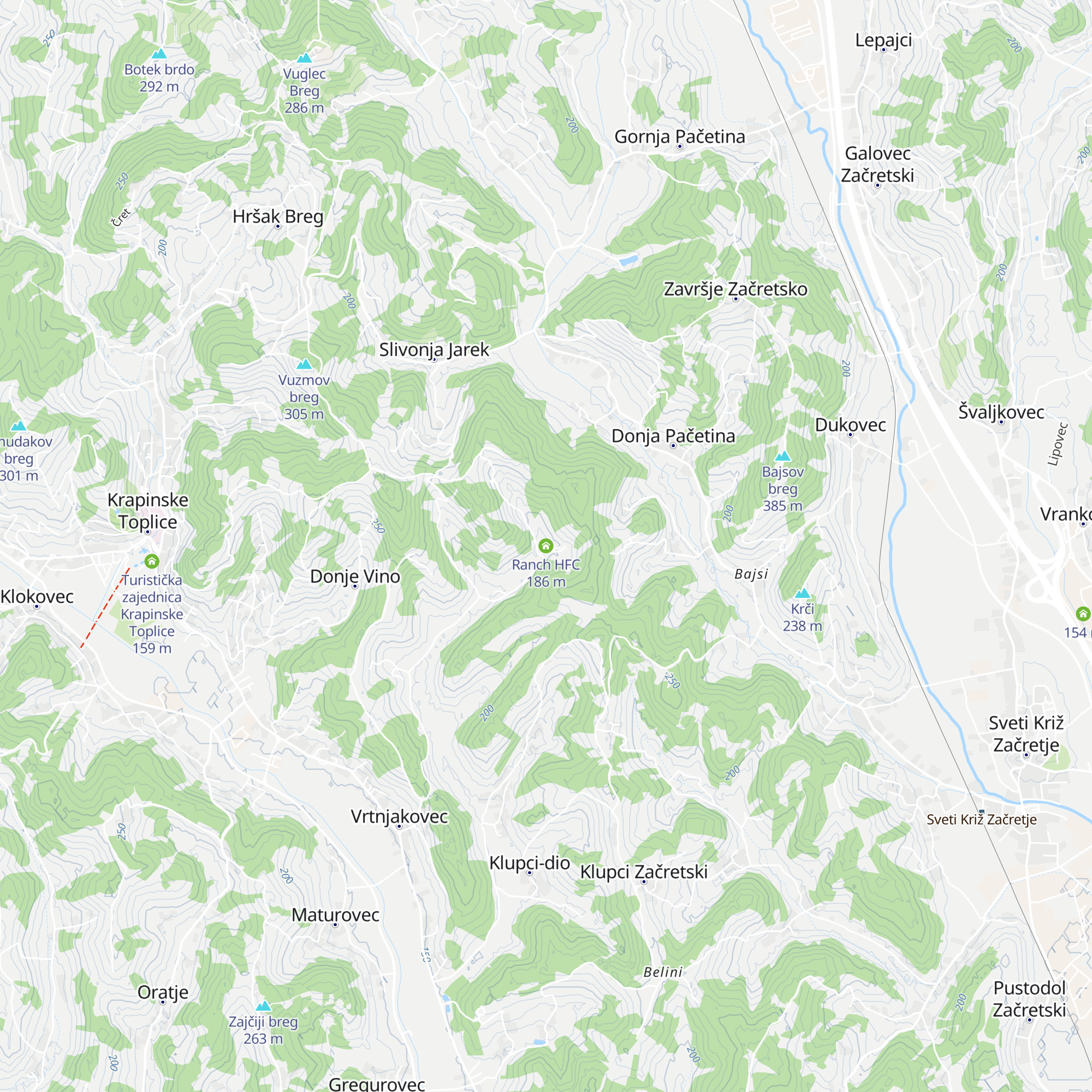 Ranch HFC map