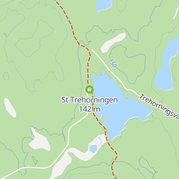 Map of St Trehörningen