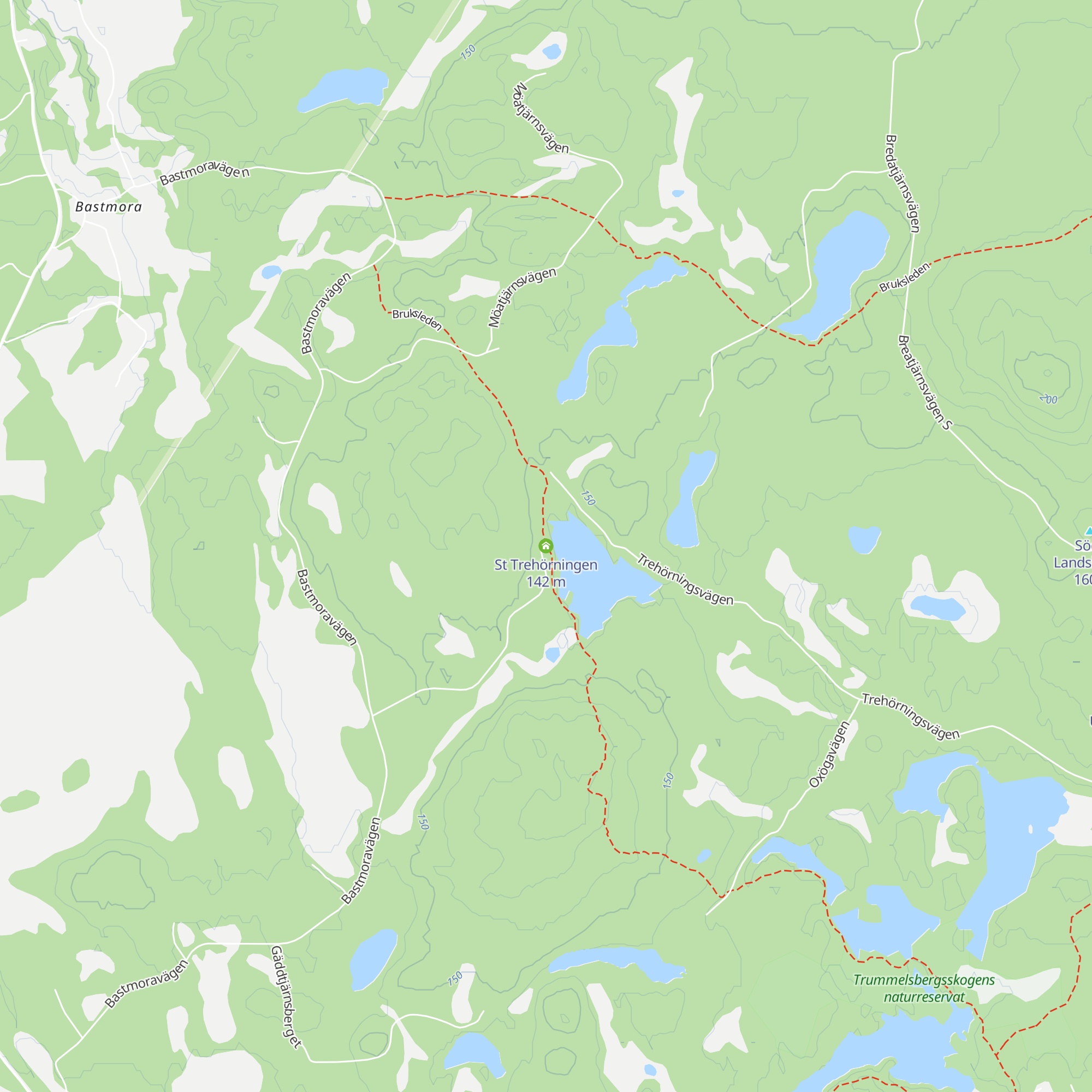St Trehörningen map