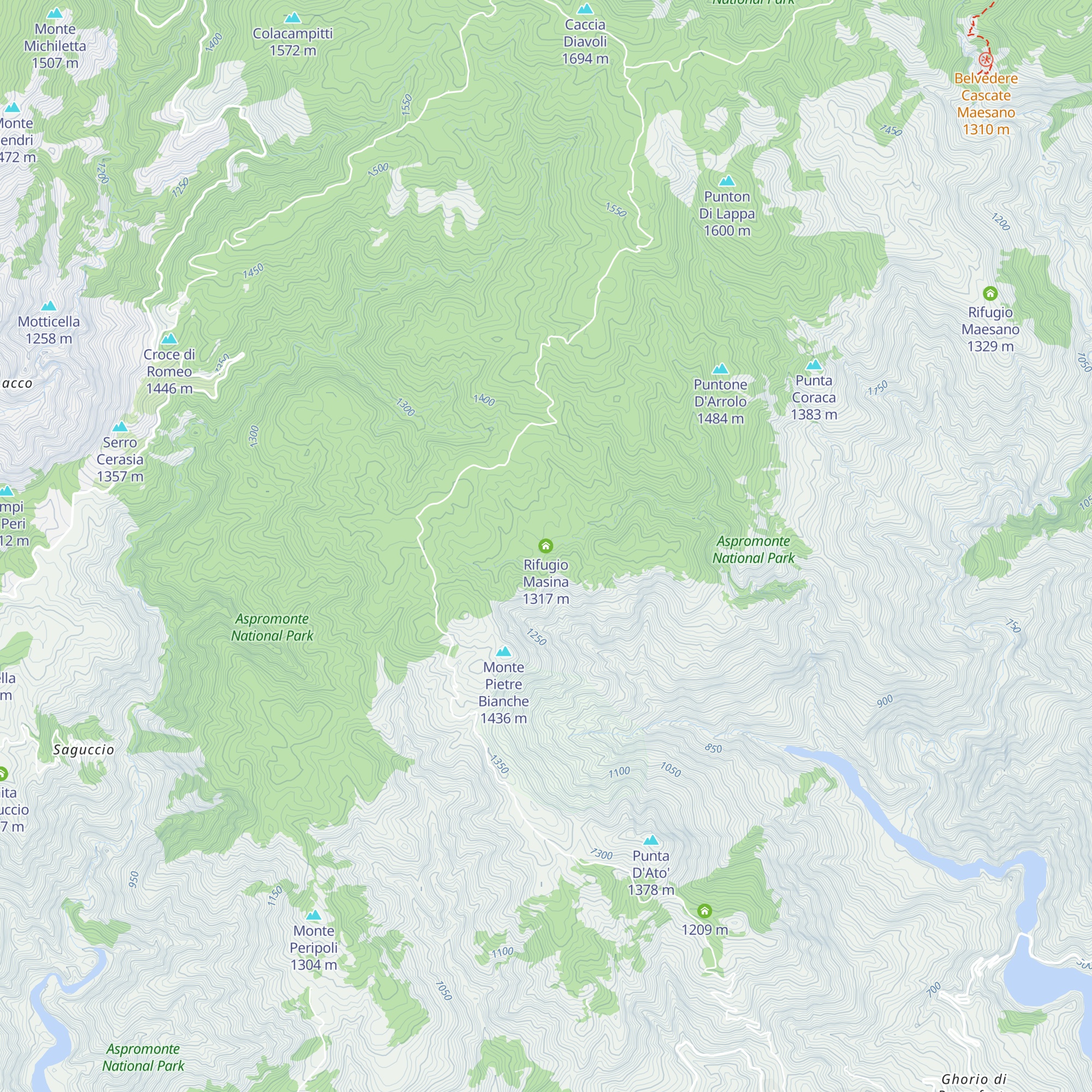 Rifugio Masina map
