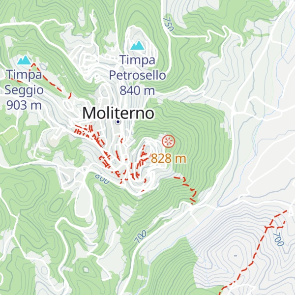 Map of Castello di Moliterno