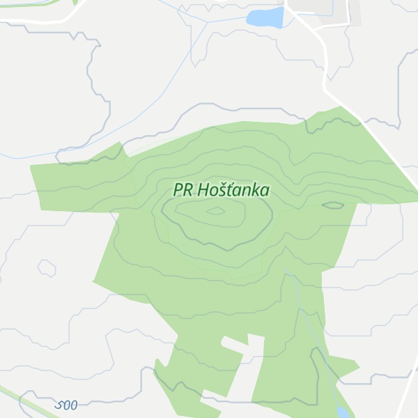Map of Hošťanka
