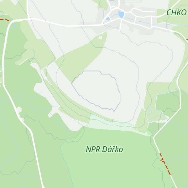 Map of (Dářské rašeliniště[Račín]) outlook p.