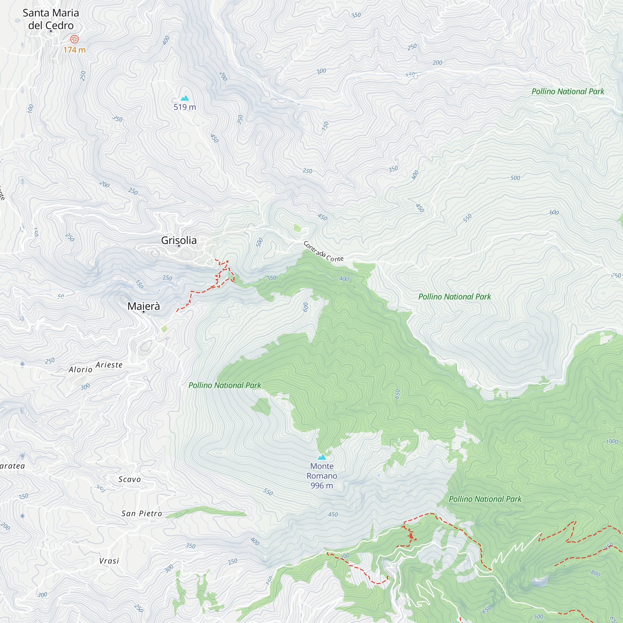 Rifugio del Monte Carpinoso map