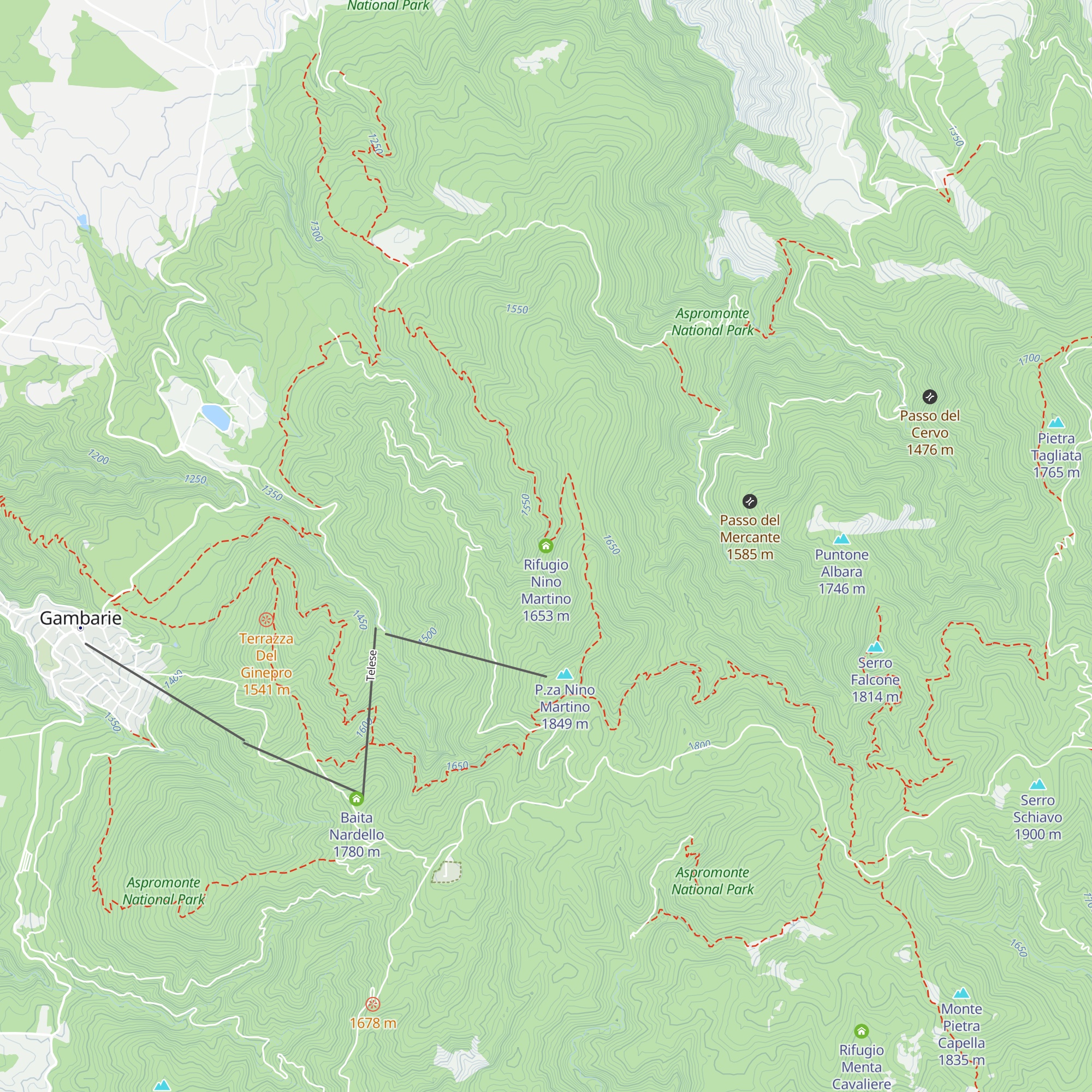 Rifugio Nino Martino map