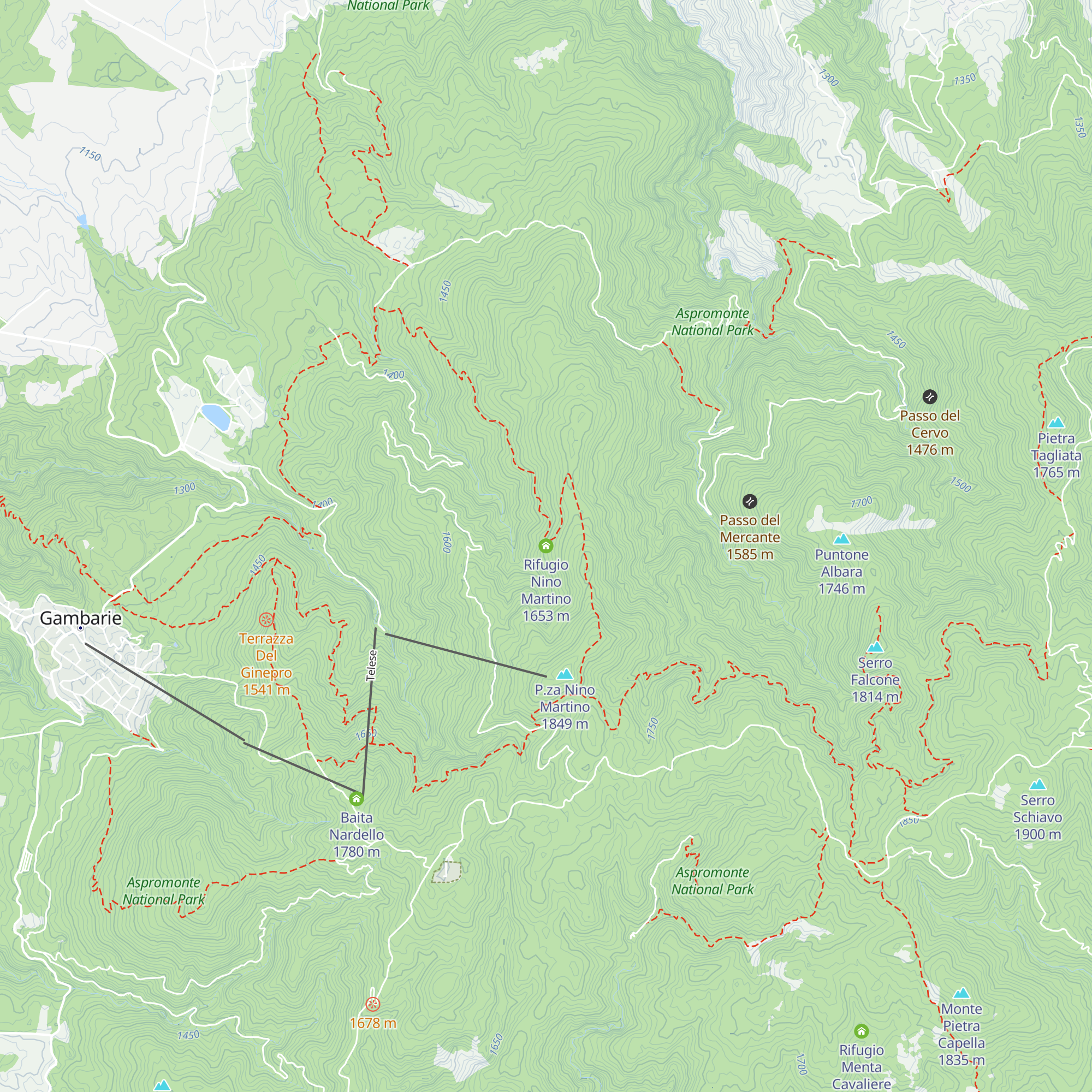Rifugio Nino Martino map