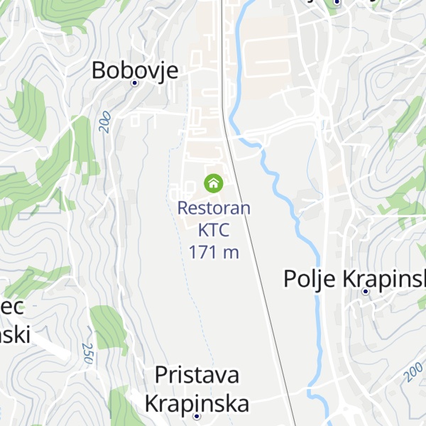 Map of Stop Shop Krapina